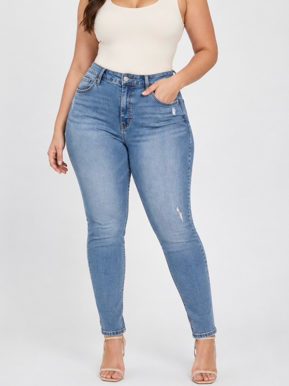 Ava & Viv 17 High-Rise Skinny Women’s Jeans Stretch 2023